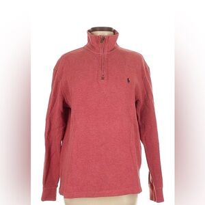 Ralph Lauren Women's Red Zip-Up Sweater